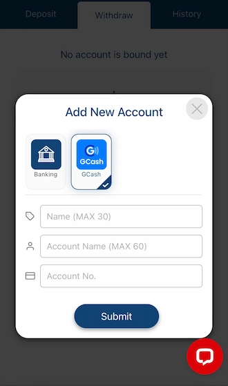 Step 5: Select the account you want to add and fill in your account information.