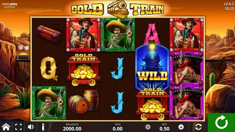 Experience playing the Gold Train slot to win big